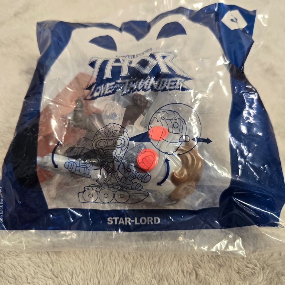 McDonalds 2022 Thor Love and Thunder Star-Lord Happy Meal Toy Marvel Sealed